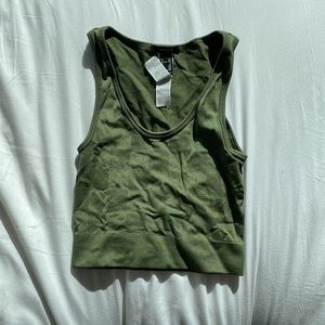 Green tank top